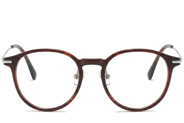 Lunettes ovales marron TR90 #BS218-0532