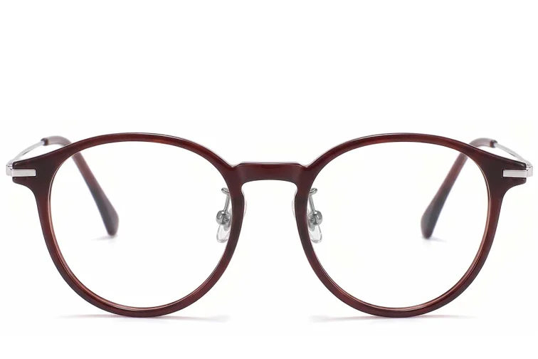 Gafas ovaladas marrones TR90 #BS218-0532