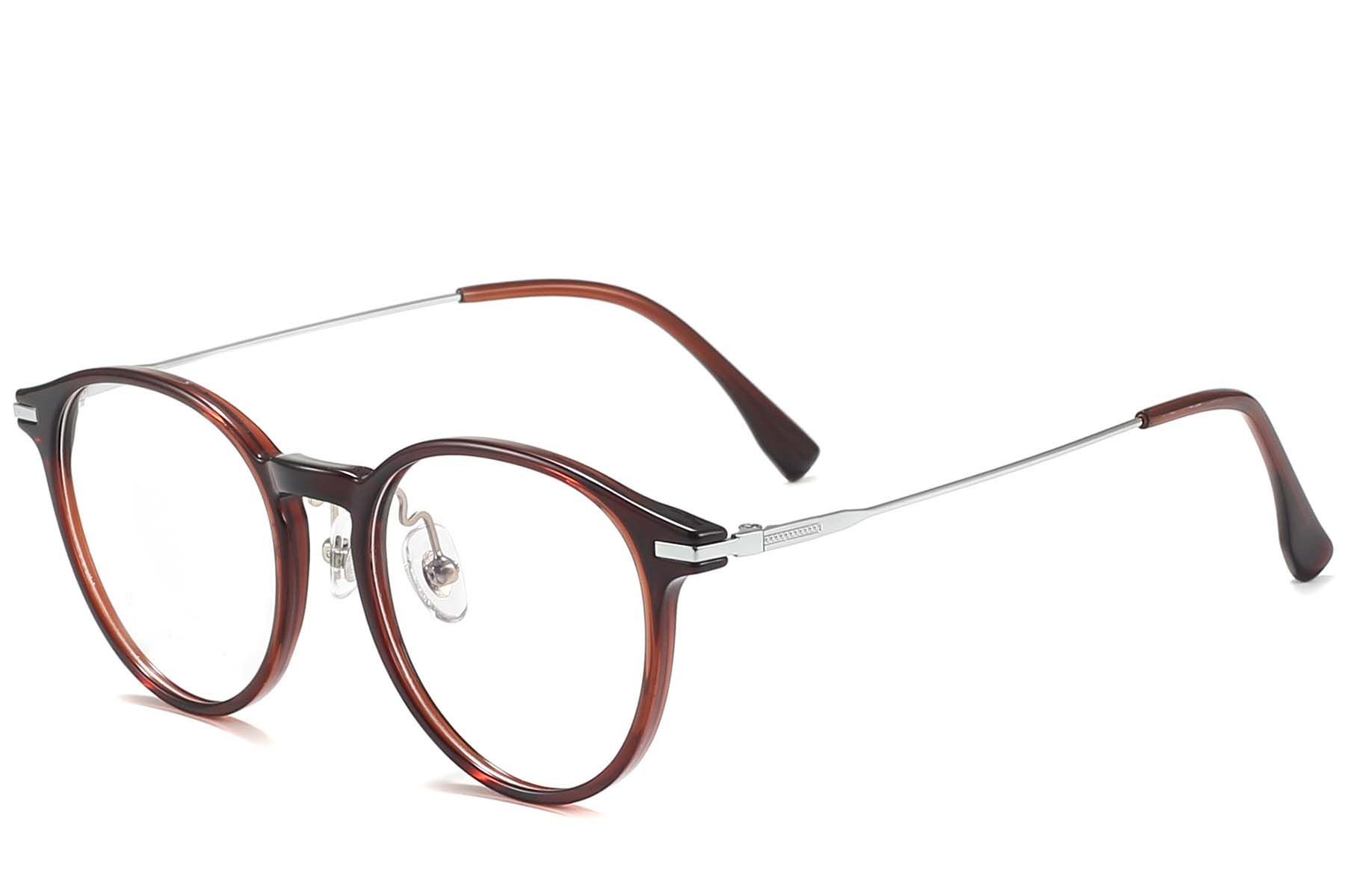 Oval Brown TR90 Glasses #BS218-0532