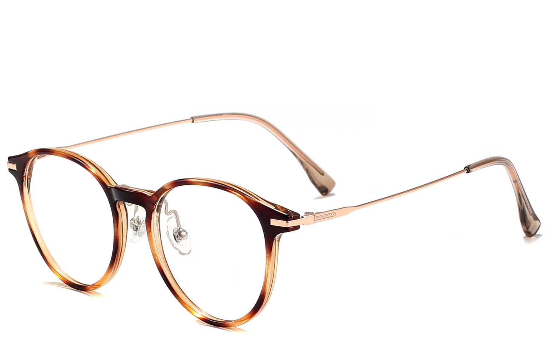 Oval Tortoiseshell TR90 Glasses #BS218-0534