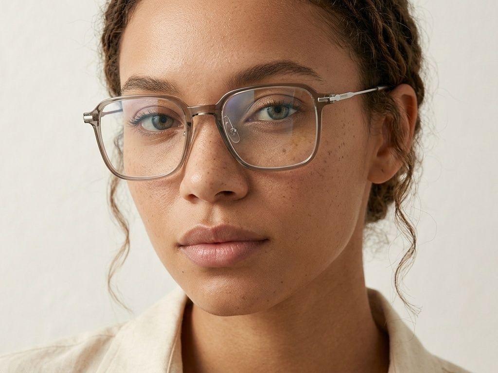 Rectangular Green TR90 Glasses #BS218-0537