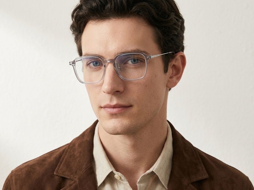 Rectangular Grey TR90 Glasses #BS218-0538