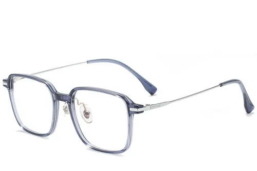 Lunettes rectangulaires bleues TR90 #BS218-0540