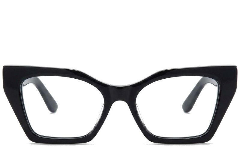 Butterfly Black Acetate Glasses #BS218-0543
