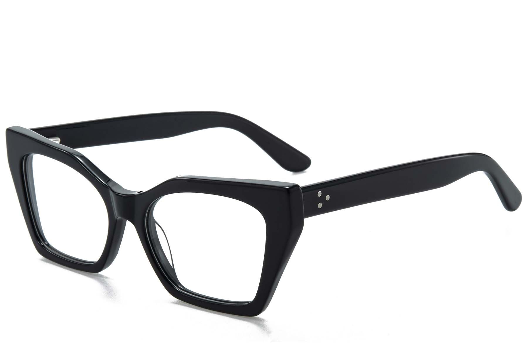 Butterfly Black Acetate Glasses #BS218-0543
