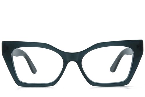 Lunettes en acétate bleu papillon #BS218-0545