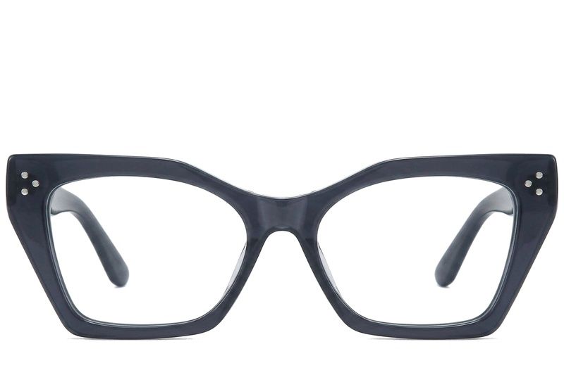 Occhiali in acetato grigio farfalla #BS218-0546