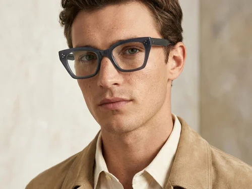 Lunettes en acétate gris papillon #BS218-0546