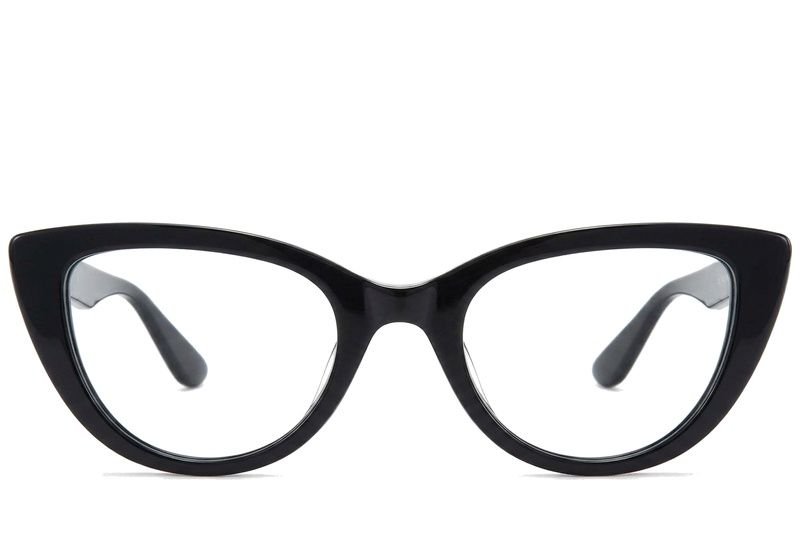 Butterfly Black Acetate Glasses #BS218-0548