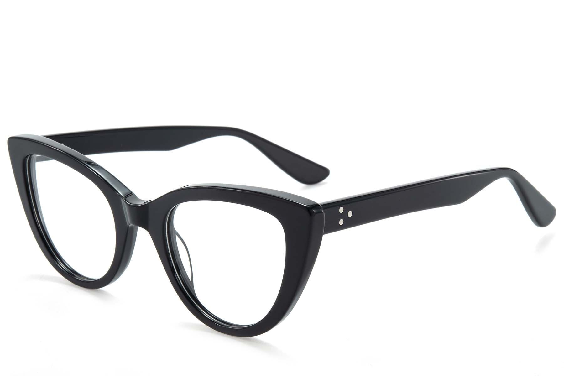 Butterfly Black Acetate Glasses #BS218-0548