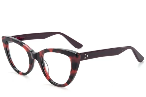 Butterfly Red Acetate Glasses #BS218-0550