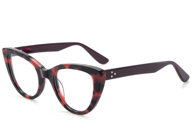 Butterfly Red Acetate Glasses #BS218-0550