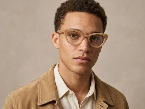 Lunettes papillon en acétate brun #BS218-0551