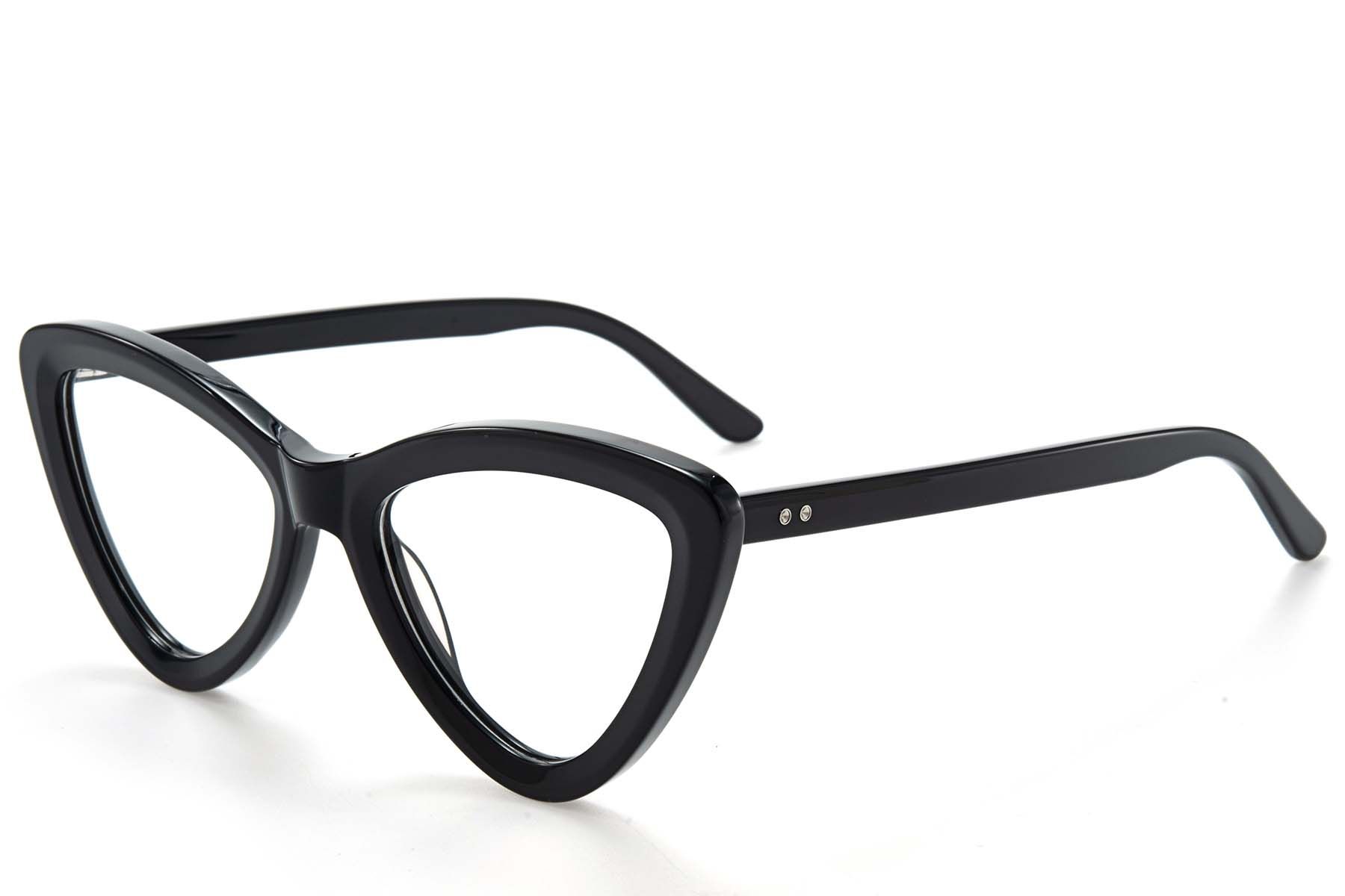 Butterfly Black Acetate Glasses #BS218-0558