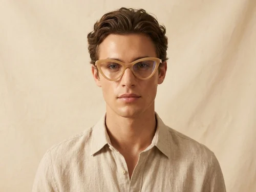 Lunettes papillon en acétate brun #BS218-0559