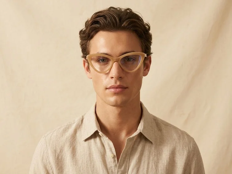 Butterfly Brown Acetate Glasses #BS218-0559