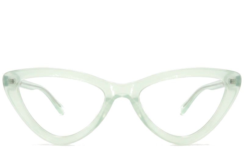 Occhiali in acetato verde farfalla #BS218-0561