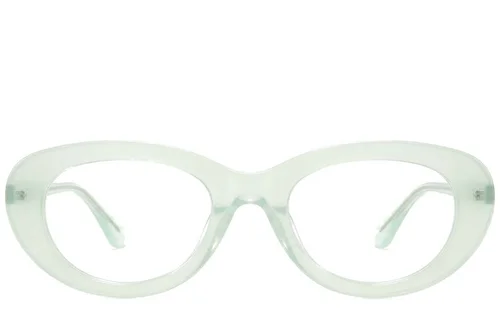 Verres ovales en acétate vert #BS218-0566