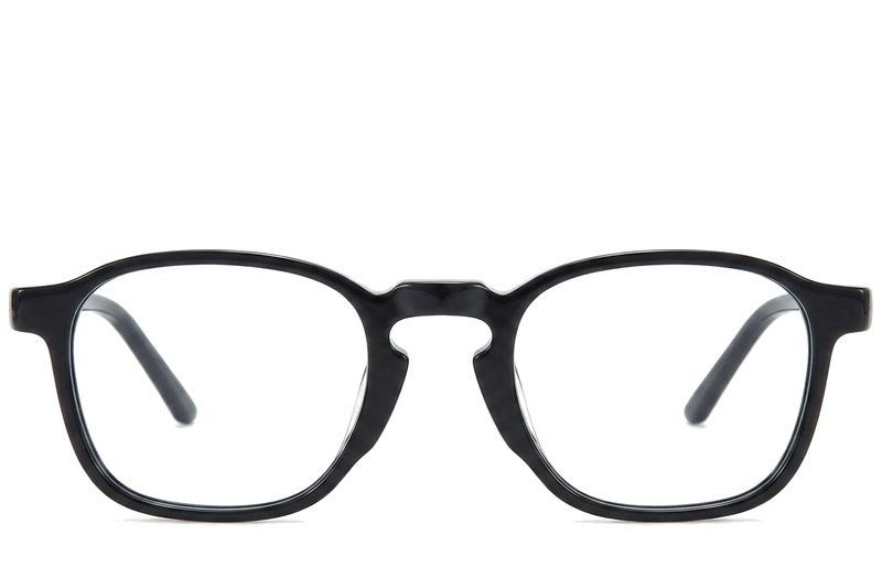 Oval Black Acetate Glasses #BS218-0568