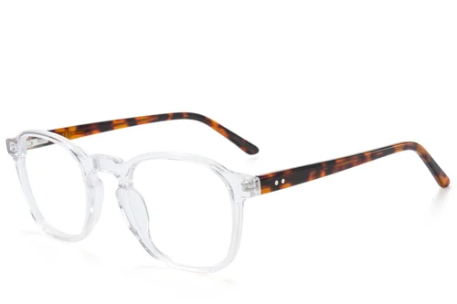 Oval Transparent Acetate Glasses #BS218-0569