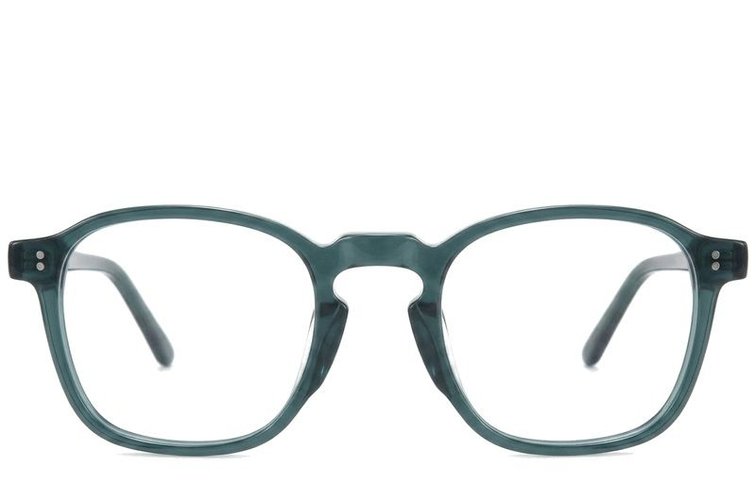 Oval Blue Acetate Glasses #BS218-0571
