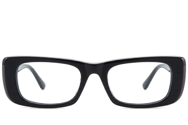 Bicchieri rettangolari in acetato nero #BS218-0573