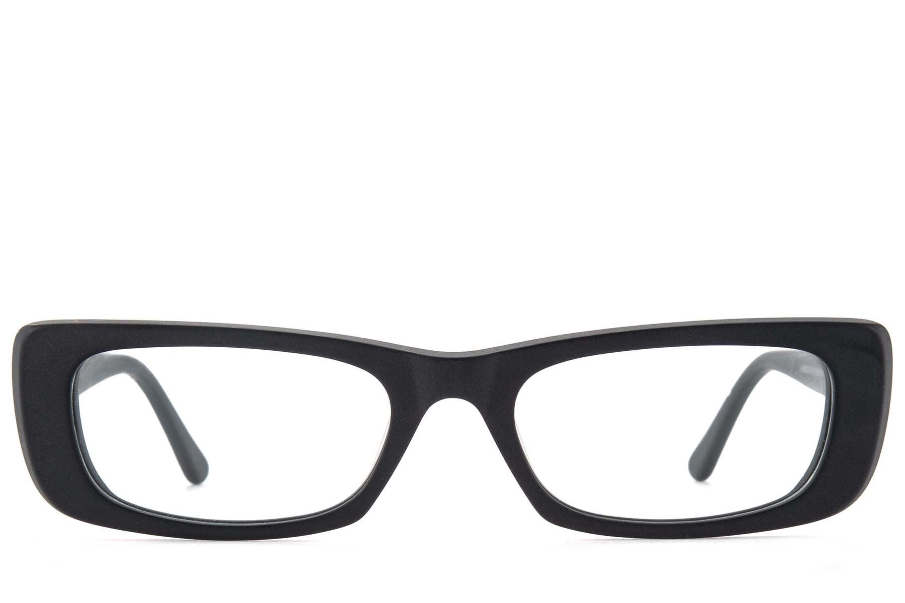 Rectangular Black Acetate Glasses #BS218-0577