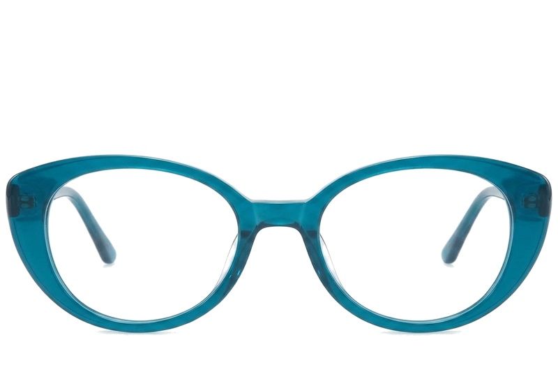 Occhiali in acetato blu farfalla #BS218-0581