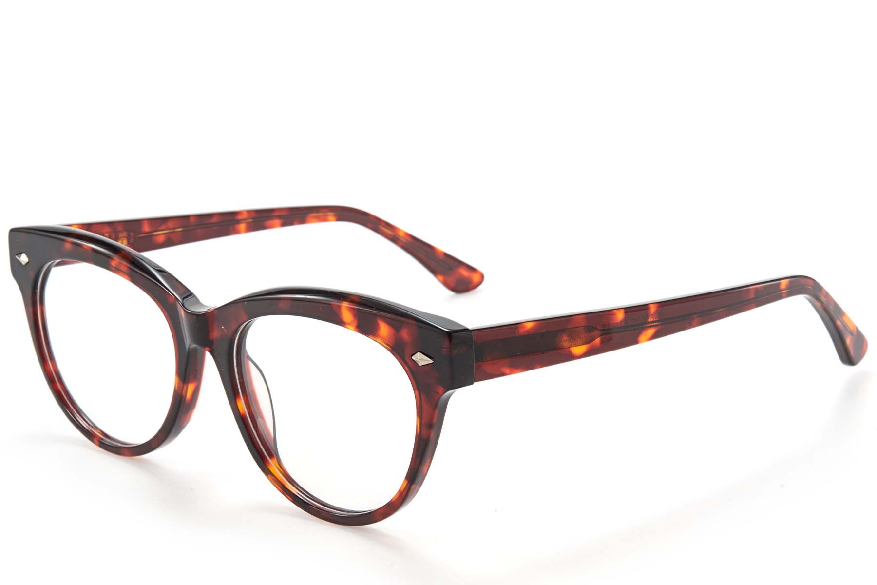 Butterfly Red Acetate Glasses #BS218-0585