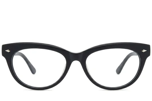 Lunettes papillon en acétate noir #BS218-0587