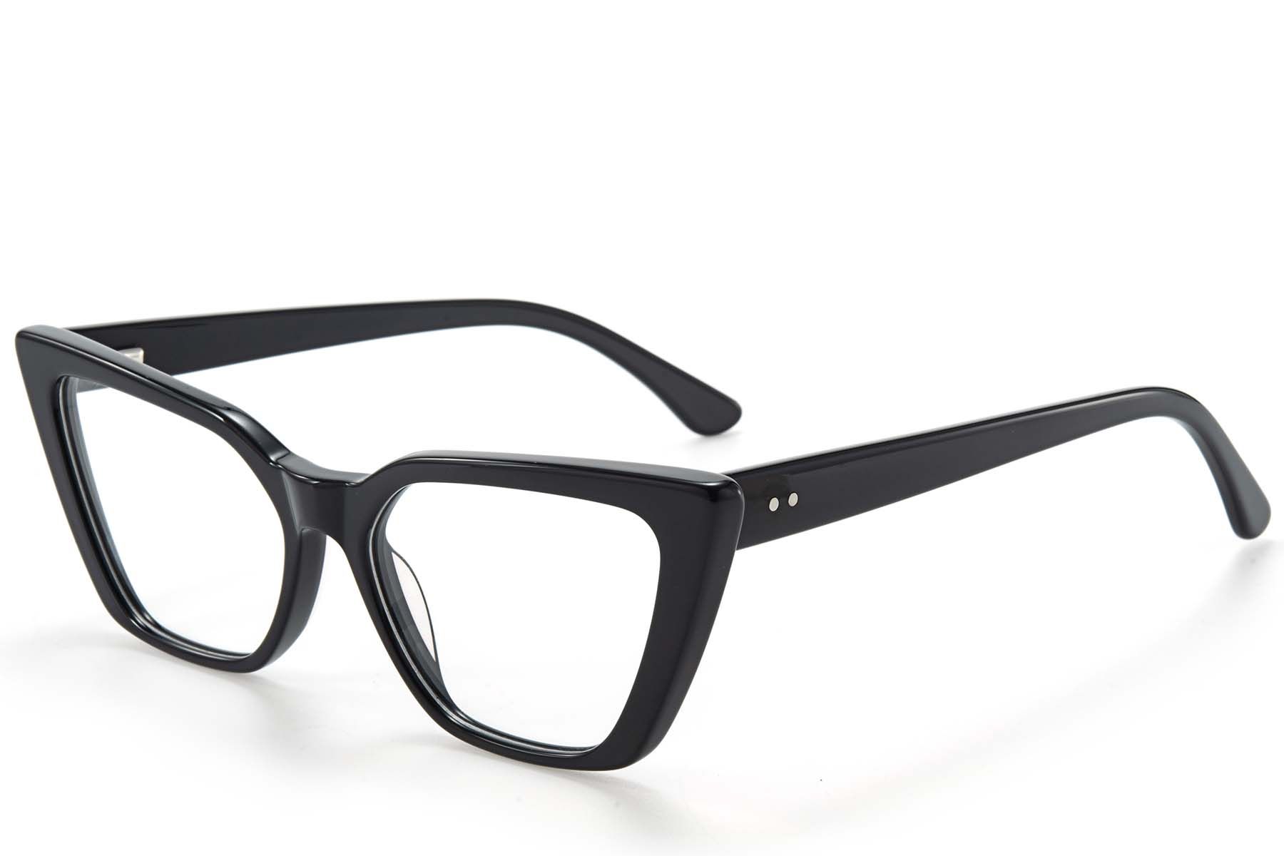 Butterfly Black Acetate Glasses #BS218-0588