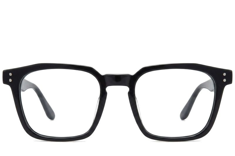 Bicchieri rettangolari in acetato nero #BS218-0593