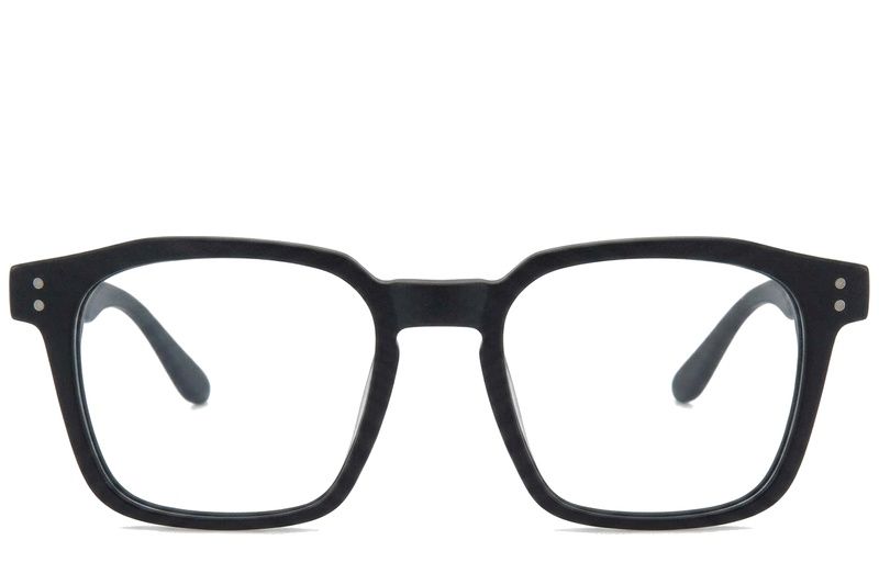 Bicchieri rettangolari in acetato nero #BS218-0597