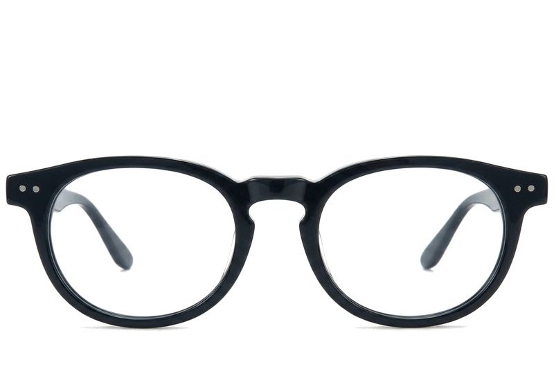 Occhiali ovali in acetato blu #BS218-0599