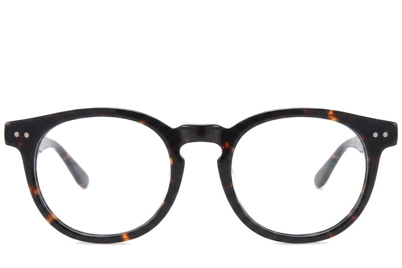 Lunettes ovales en acétate écaille de tortue #BS218-0600