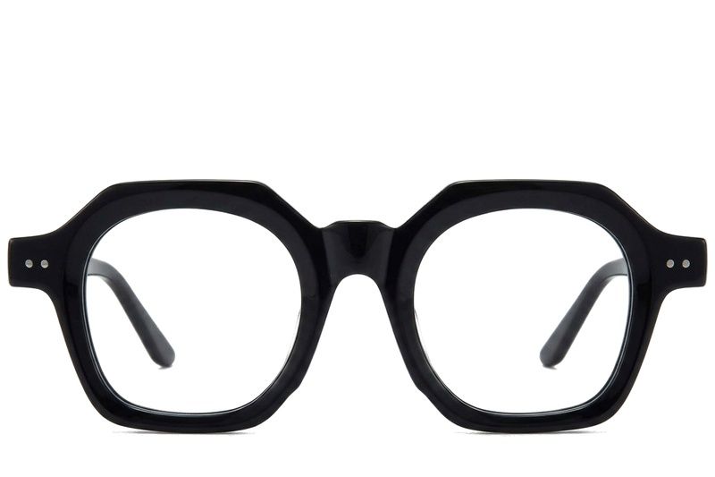 Bicchieri rettangolari in acetato nero #BS218-0603
