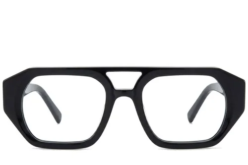 Lunettes aviateur en acétate noir #BS218-0613