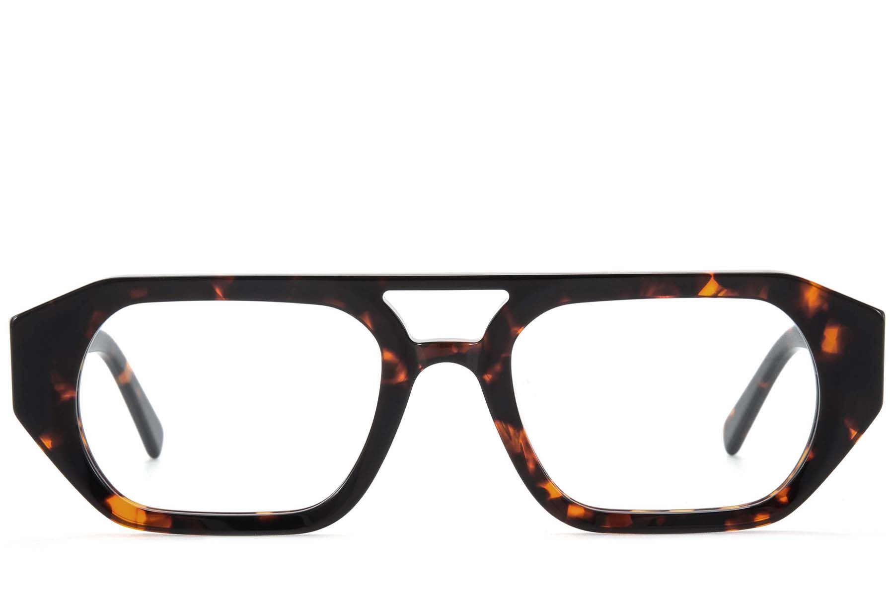 Aviator Tortoiseshell Acetate Glasses #BS218-0615