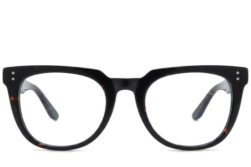 Lunettes ovales en acétate écaille de tortue #BS218-0619