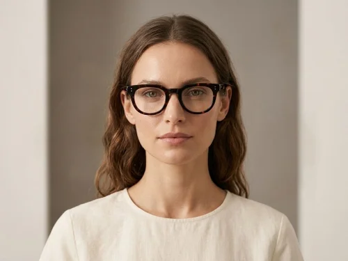 Lunettes ovales en acétate écaille de tortue #BS218-0619
