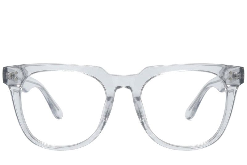 Oval Transparent Acetate Glasses #BS218-0621