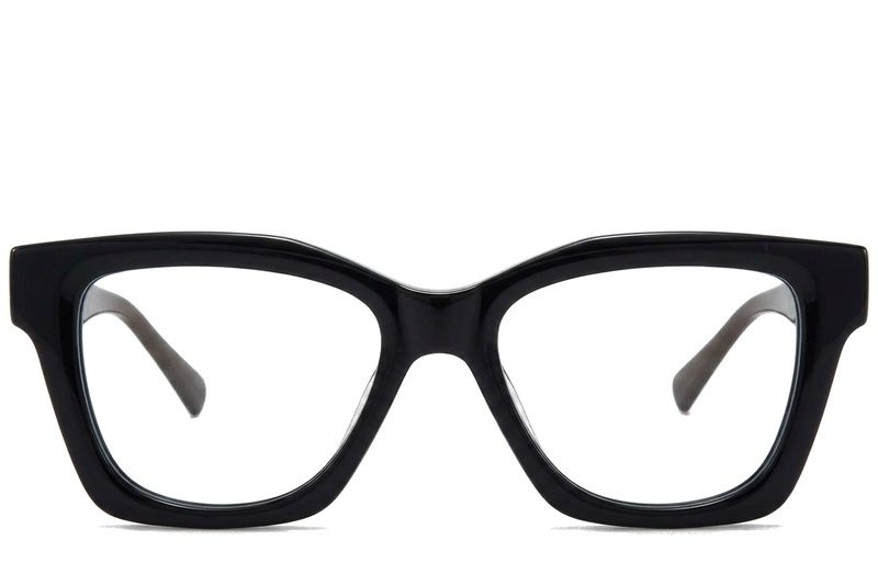 Rectangular Black Acetate Glasses #BS218-0624