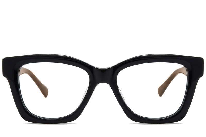 Rectangular Black Acetate Glasses #BS218-0624