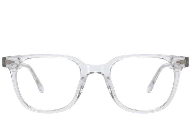 Oval Transparent Acetate Glasses #BS218-0634