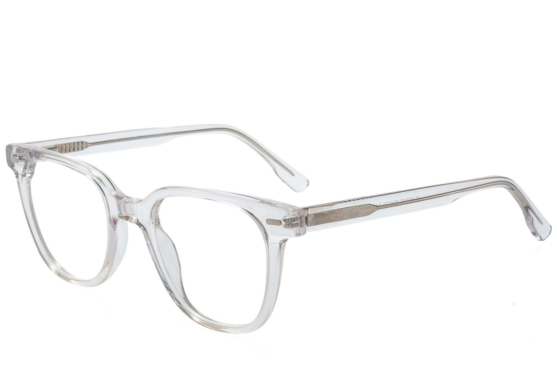 Oval Transparent Acetate Glasses #BS218-0634
