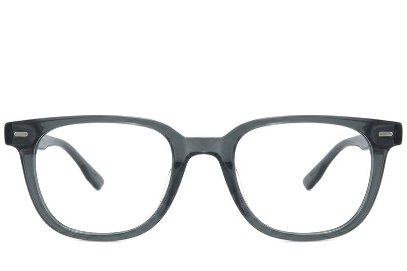 Occhiali ovali in acetato grigio #BS218-0636