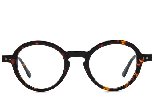 Lunettes rondes en acétate écaille de tortue #BS218-0640