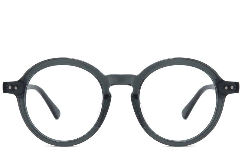 Bicchieri rotondi in acetato grigio #BS218-0641