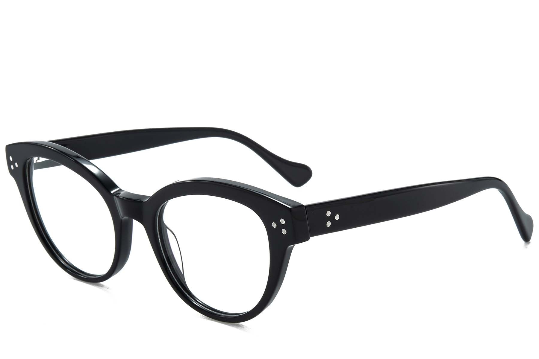 Butterfly Black Acetate Glasses #BS218-0643
