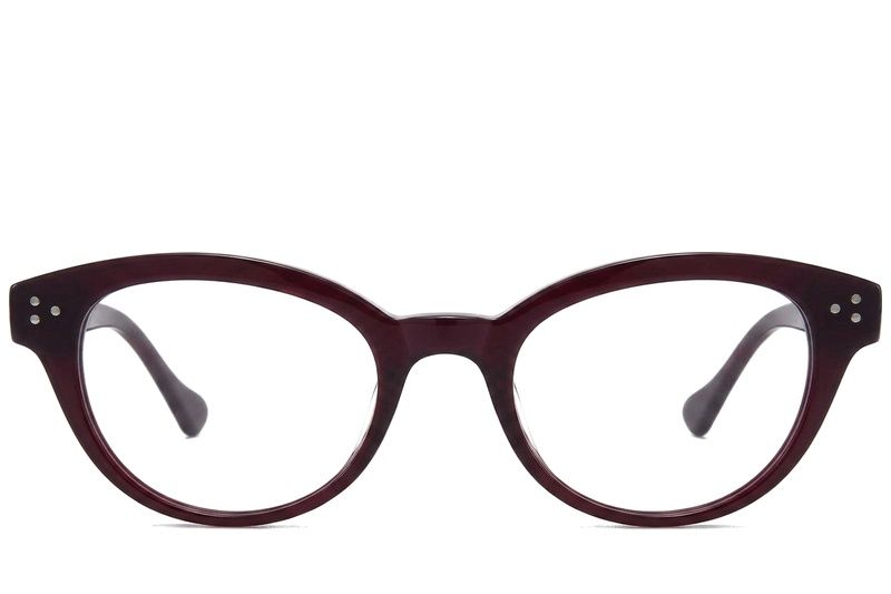 Occhiali in acetato rosso farfalla #BS218-0644